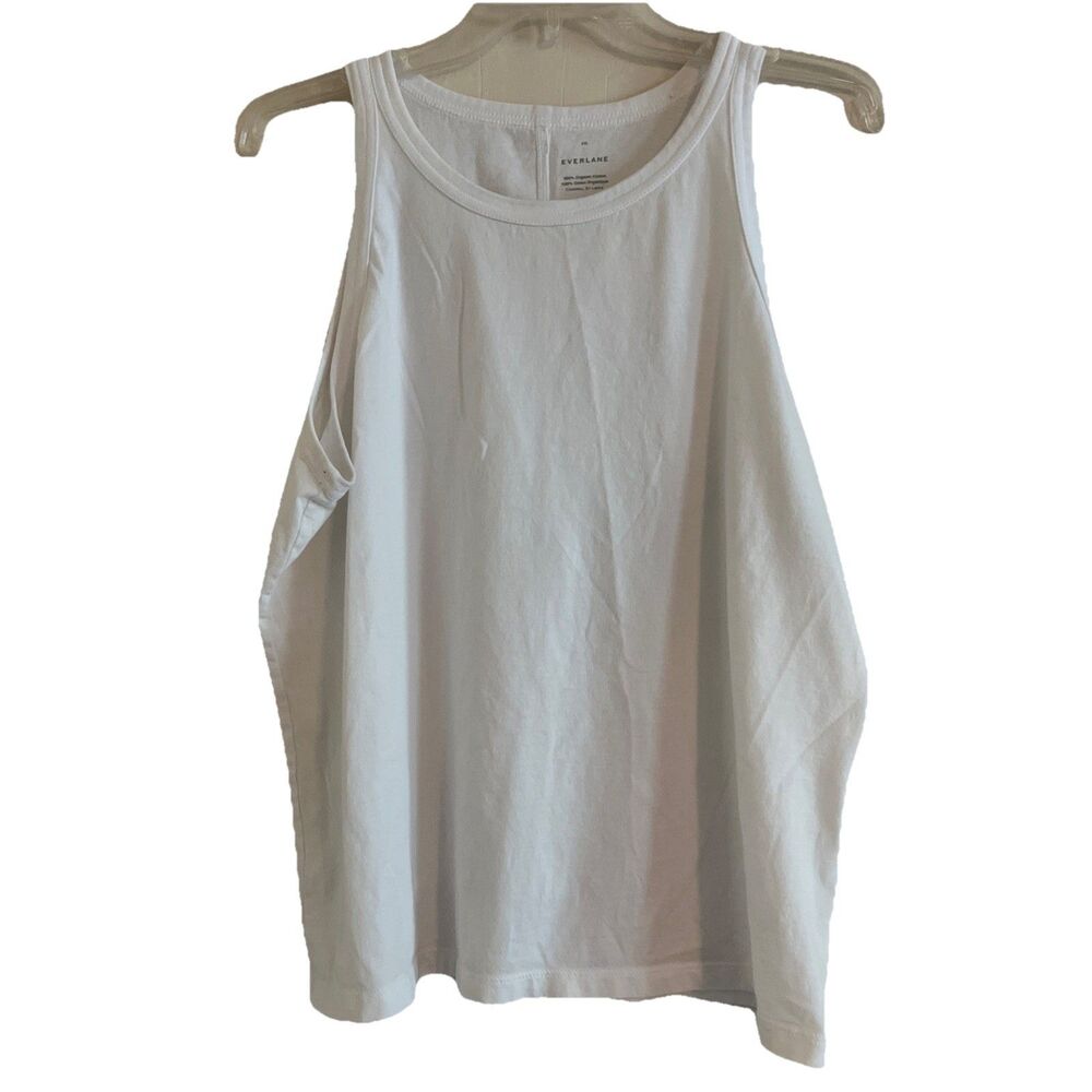 Everlane Essential Organic Cotton Tank Top Women’s XXL Summer Shirt Round Neck